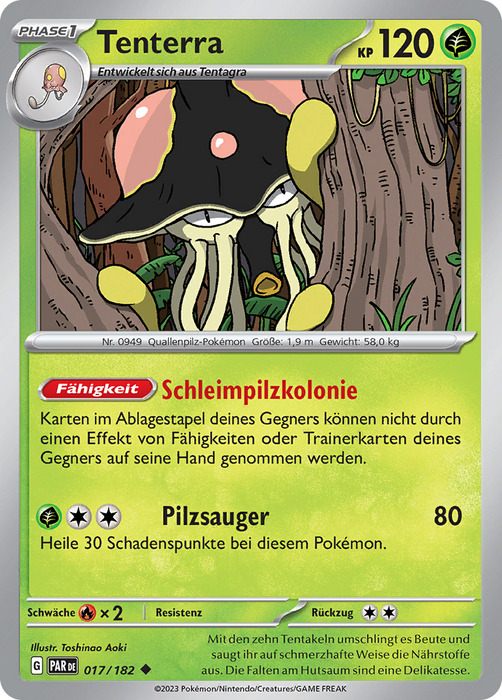 POKÉMON PARADOXRIFT EINZELKARTEN Reverse-Holo Nr. 001 -109 (DE)