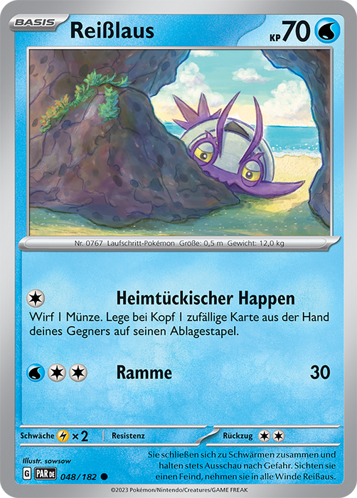 POKÉMON PARADOXRIFT EINZELKARTEN Reverse-Holo Nr. 001 -109 (DE)