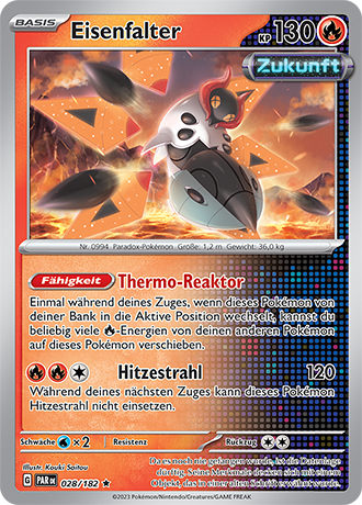 POKÉMON PARADOXRIFT EINZELKARTEN Reverse-Holo Nr. 001 -109 (DE)