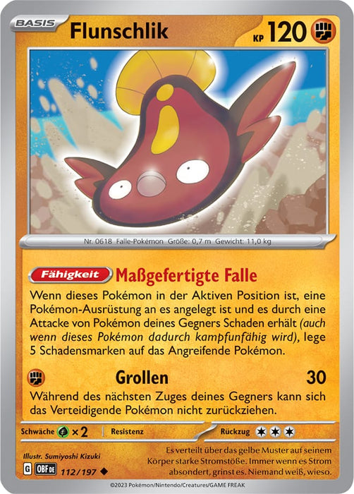 POKÉMON OBSIDIANFLAMMEN EINZELKARTEN NACH WAHL NR. 112-185 (DEUTSCH)