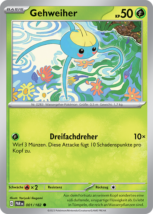 POKÉMON PARADOXRIFT EINZELKARTEN Reverse-Holo Nr. 001 -109 (DE)