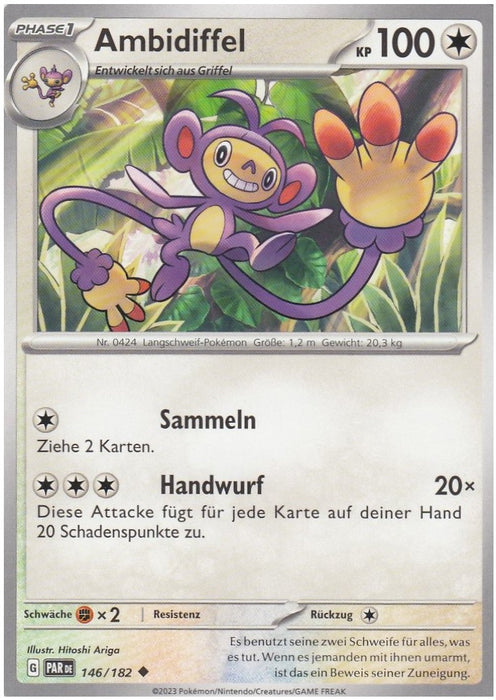 POKÉMON PARADOXRIFT EINZELKARTEN Reverse-Holo Nr. 001 -109 (DE)