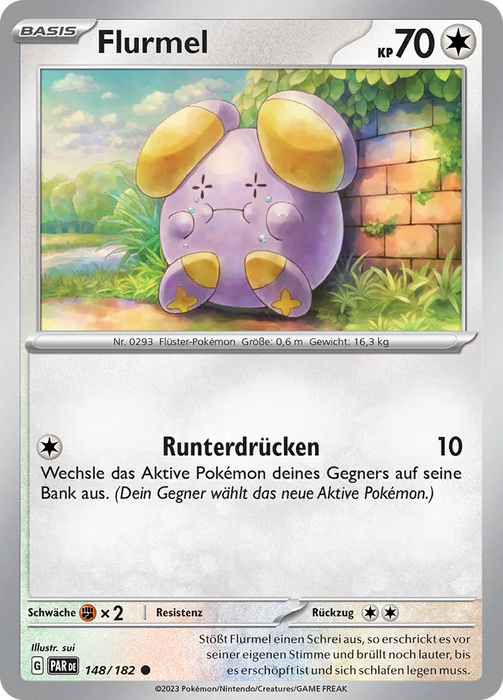 POKÉMON PARADOXRIFT EINZELKARTEN Reverse-Holo Nr. 110-158 (DEUTSCH)