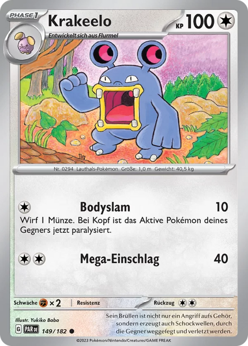 POKÉMON PARADOXRIFT EINZELKARTEN Reverse-Holo Nr. 110-158 (DEUTSCH)