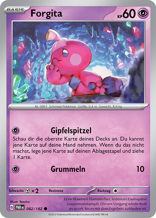 POKÉMON PARADOXRIFT EINZELKARTEN Reverse-Holo Nr. 001 -109 (DE)