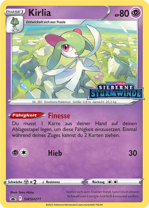 Pokémon Silberne Sturmwinde holografische Karten nach Wahl (DE)