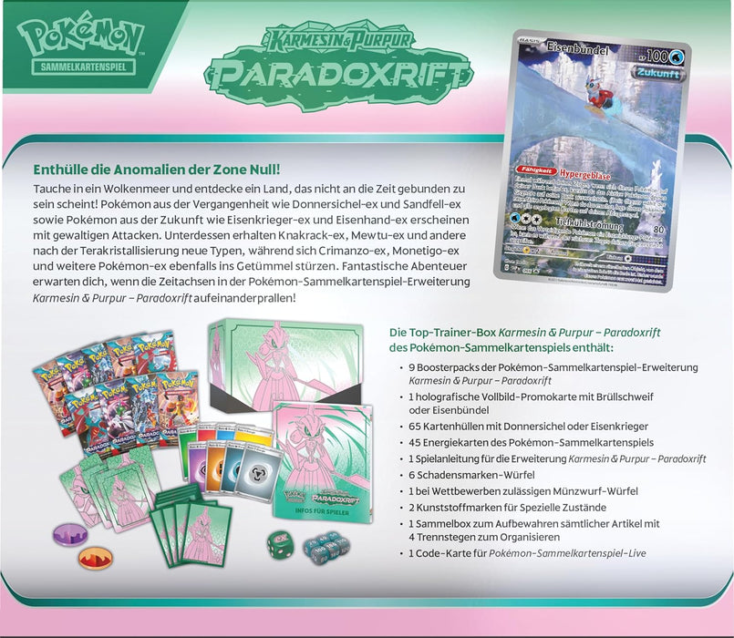 Pokémon Paradoxrift Top-Trainer-Box Eisenkrieger Zukunft (DE)