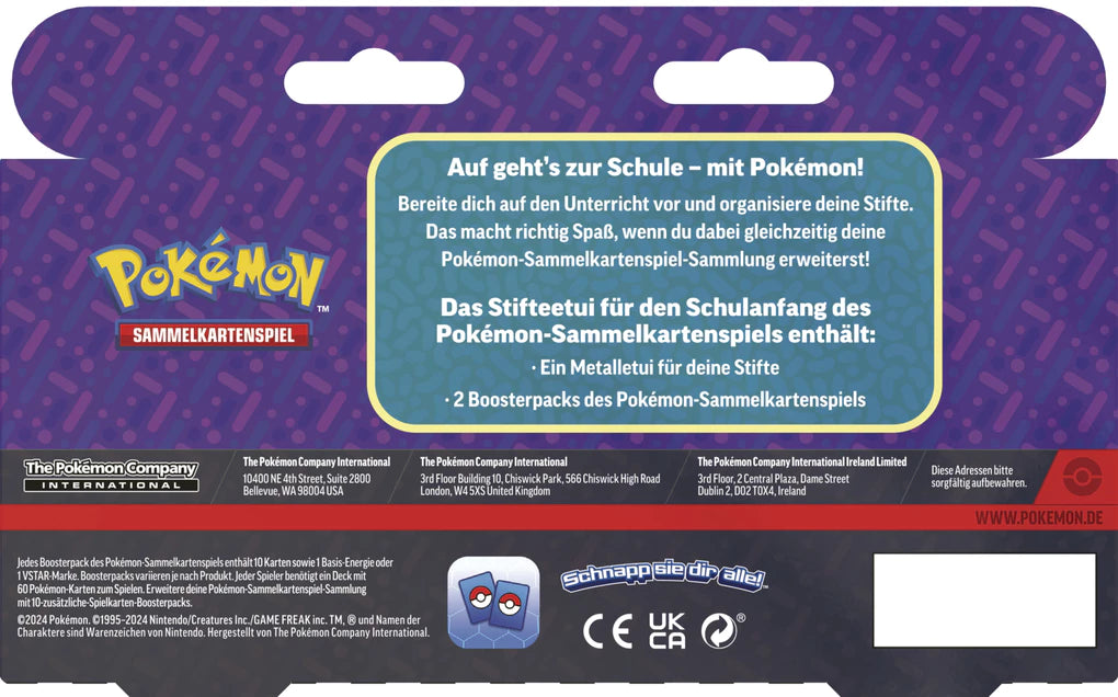 Pokémon Metalletui Stiftebox 2024 Glurak (DE)