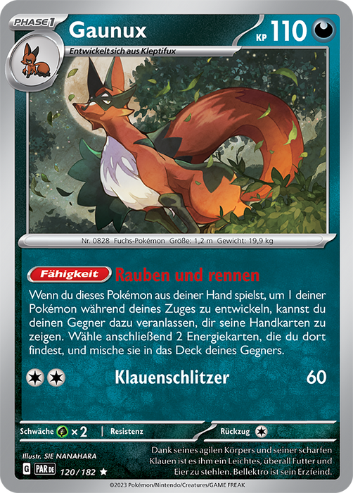 POKÉMON PARADOXRIFT EINZELKARTEN Reverse-Holo Nr. 001 -109 (DE)