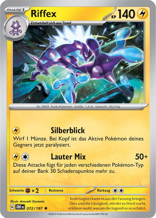 POKÉMON OBSIDIANFLAMMEN EINZELKARTEN REVERSE-HOLO NACH WAHL(DEUTSCH)