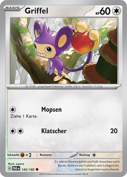 POKÉMON PARADOXRIFT EINZELKARTEN Reverse-Holo Nr. 001 -109 (DE)