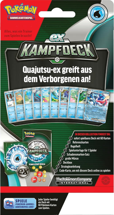 Pokémon Kampfdeck Quajutsu-ex oder Kangama-ex (DE)