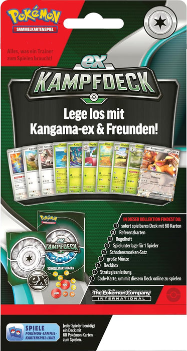 Pokémon Kampfdeck Quajutsu-ex oder Kangama-ex (DE)