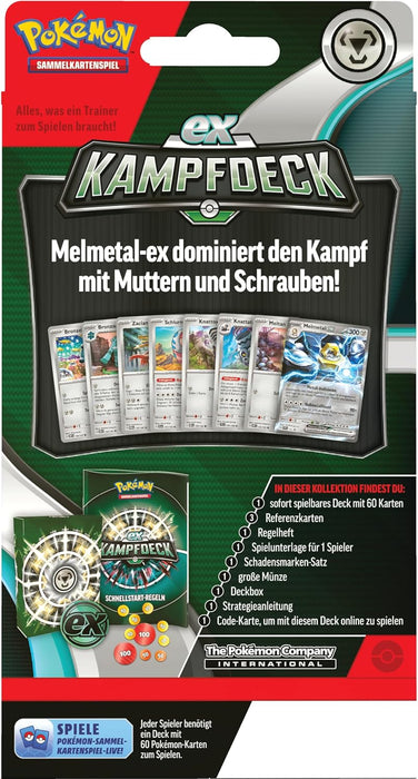 Pokémon EX-Kampfdeck Hundemon-ex oder Melmetal-ex (DE)