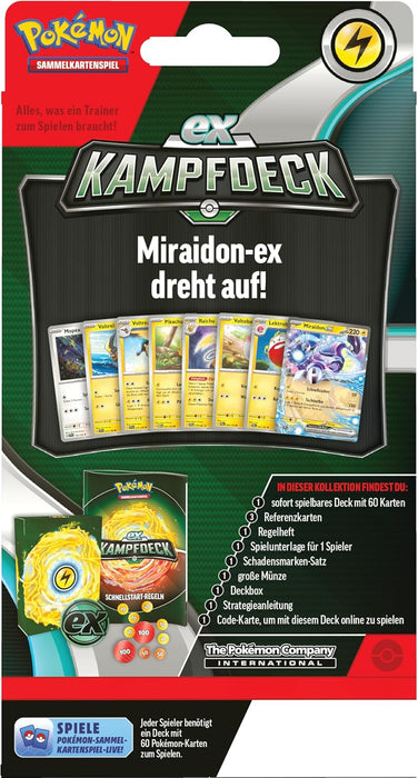 Pokémon EX-Kampfdeck Victini-ex oder Miraidon-ex (DE)