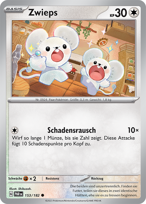 POKÉMON PARADOXRIFT EINZELKARTEN Reverse-Holo Nr. 110-158 (DEUTSCH)