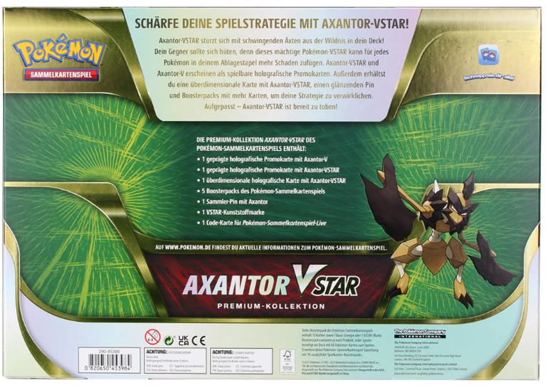 Pokémon Schwert & Schild Axantor-VSTAR Premium-Kollektion (DE)