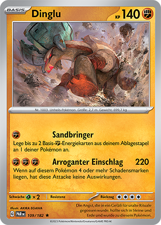 POKÉMON PARADOXRIFT EINZELKARTEN Reverse-Holo Nr. 001 -109 (DE)