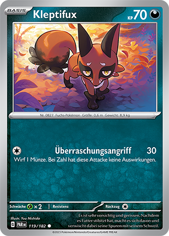 POKÉMON PARADOXRIFT EINZELKARTEN Reverse-Holo Nr. 110-158 (DEUTSCH)