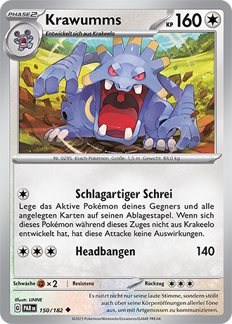 POKÉMON PARADOXRIFT EINZELKARTEN Reverse-Holo Nr. 110-158 (DEUTSCH)