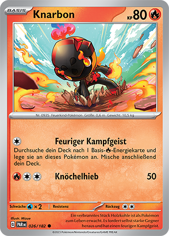 POKÉMON PARADOXRIFT EINZELKARTEN Reverse-Holo Nr. 001 -109 (DE)