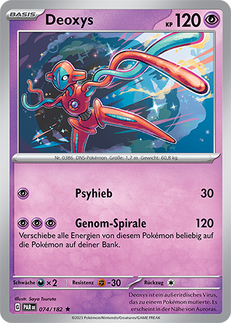 POKÉMON PARADOXRIFT EINZELKARTEN Reverse-Holo Nr. 001 -109 (DE)