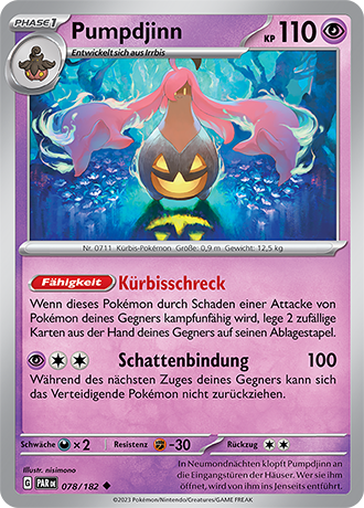 POKÉMON PARADOXRIFT EINZELKARTEN Reverse-Holo Nr. 001 -109 (DE)