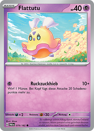 POKÉMON PARADOXRIFT EINZELKARTEN Reverse-Holo Nr. 001 -109 (DE)