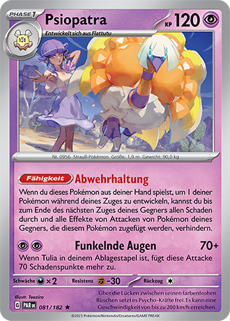 POKÉMON PARADOXRIFT EINZELKARTEN Reverse-Holo Nr. 001 -109 (DE)