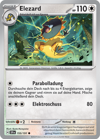 Pokémon Stürmische Funken Reverse-Holo Karten nach Wahl Nr. 117-158 (DE)