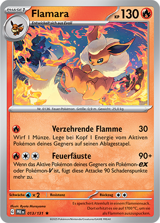 Pokémon Prismatische Entwicklungen Reverse-Holo Karten nach Wahl (DE)