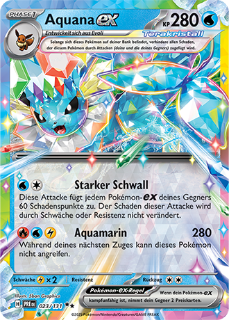 Pokémon Prismatische Entwicklungen Fullart/EX Karten nach Wahl (DE)