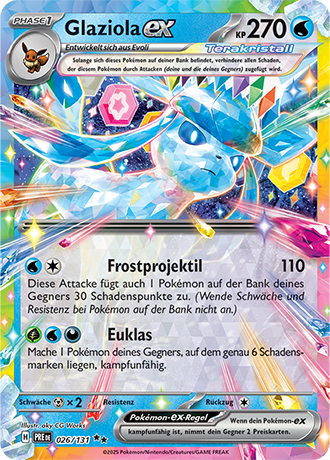 Pokémon Prismatische Entwicklungen Fullart/EX Karten nach Wahl (DE)