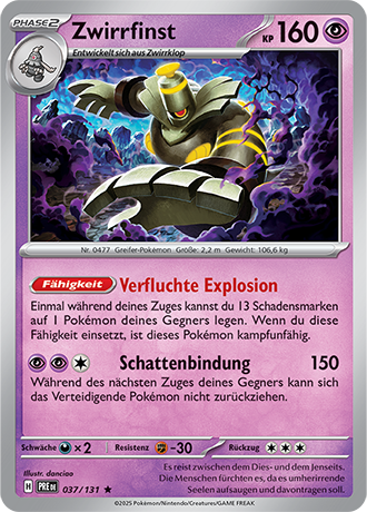 Pokémon Prismatische Entwicklungen Holografische Karten nach Wahl (DE)