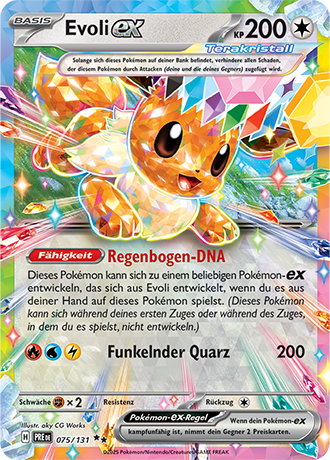 Pokémon Prismatische Entwicklungen Fullart/EX Karten nach Wahl (DE)