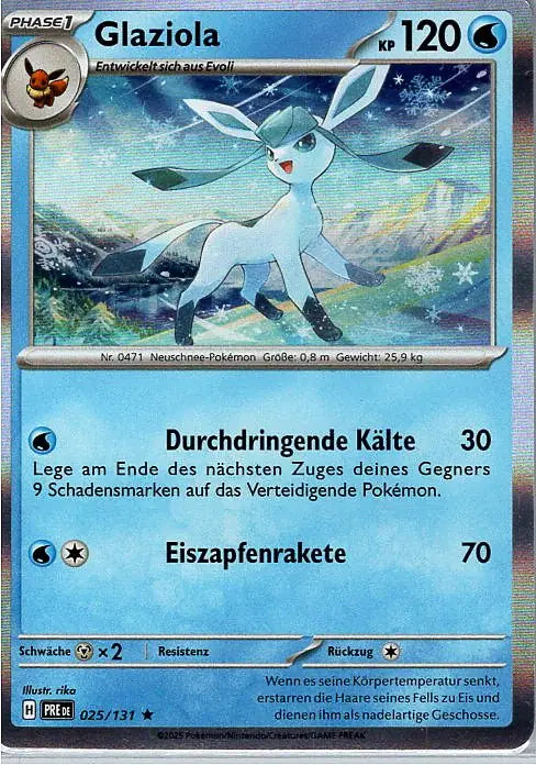 Pokémon Prismatische Entwicklungen Holografische Karten nach Wahl (DE)